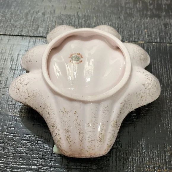 Vintage Lefton Pink Shell Trinket Dish! - Picture 4 of 5